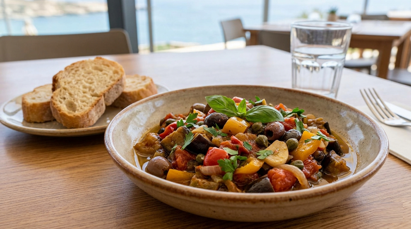 Kapunata: Malta’s Rustic Mediterranean Vegetable Stew