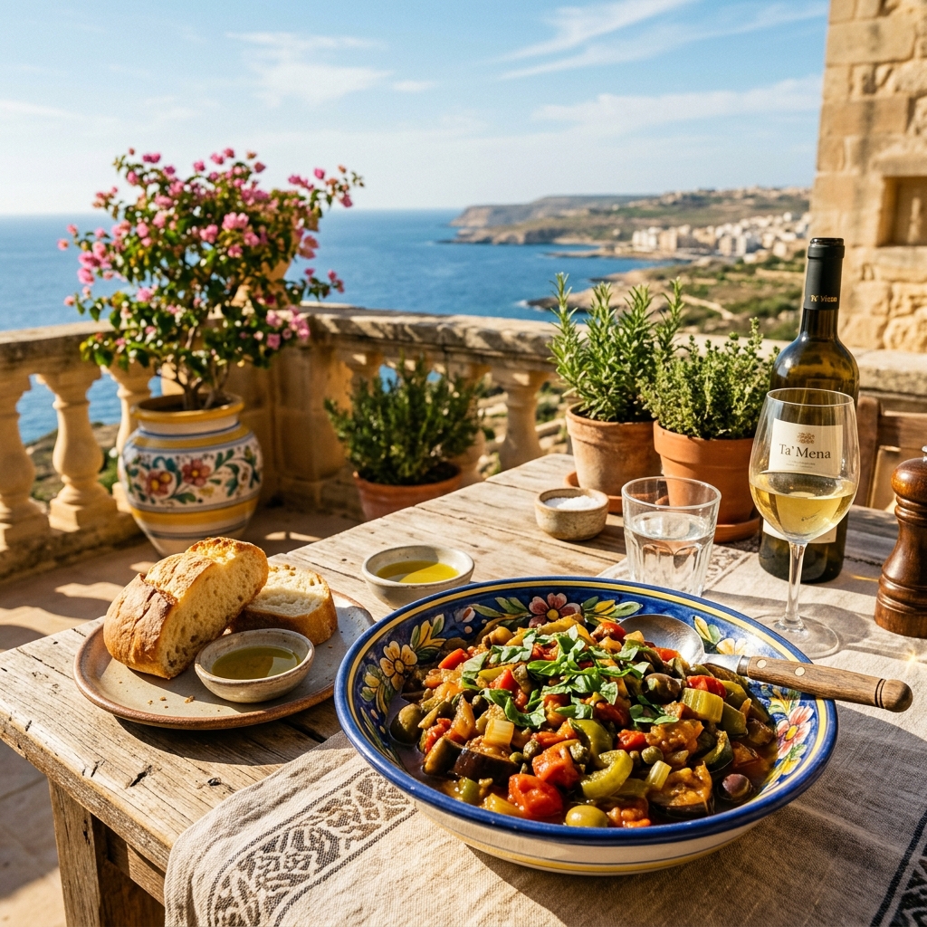 Kapunata: Malta’s Rustic Mediterranean Vegetable Stew
